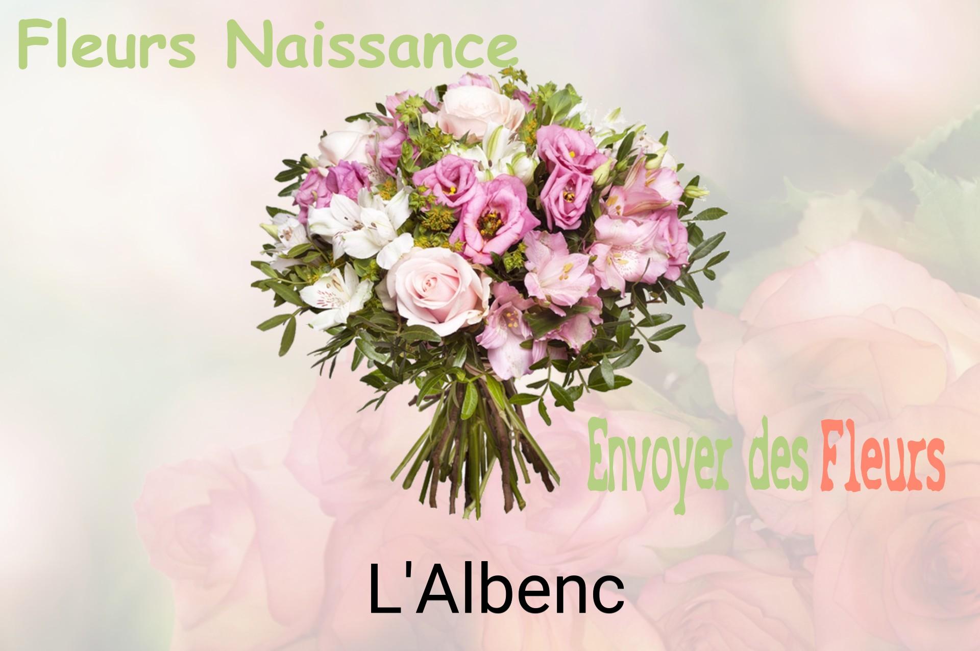 Bouquet de fleurs de naissance livré à L'Albenc